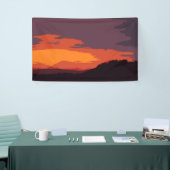 Banderoles Coucher de soleil simplifié (Salon professionnel)