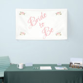 Banderoles Couleur d'aquarelle du script de florale rose (Salon professionnel)