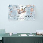 Banderoles Couleur d'eau mignonne avion Boy fête d'anniversai (Salon professionnel)