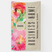 Banderoles Couleur Florale Moderne Rustique Kraft Botanique (Vertical)