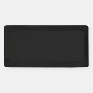 Banderoles Couleur Noir Onyx Professionnel Élégant Classiqu