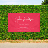 Banderoles Couleur personnalisée Script moderne Social Media 