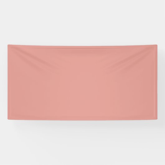 Banderoles Couleur rose flamant simple pastel (Horizontal)