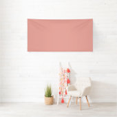 Banderoles Couleur rose flamant simple pastel (Insitu)
