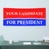 Banderoles Couleur rouge & rayure + votre idée (Salon professionnel)