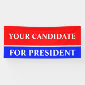 Banderoles Couleur rouge & rayure + votre idée (Horizontal)