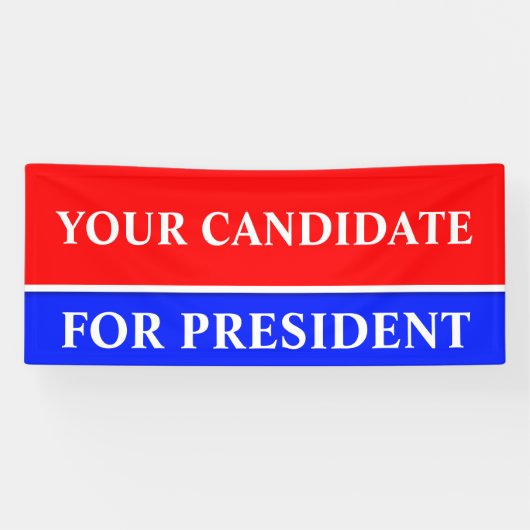 Banderoles Couleur rouge & rayure + votre idée (Horizontal)