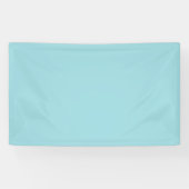 Banderoles Couleur solide bleu ciel doux (Horizontal)