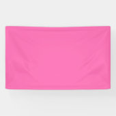 Banderoles Couleur solide rose chaud (Horizontal)