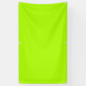 Banderoles Couleur solide vert fluorescent (Vertical)