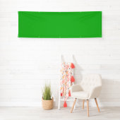 Banderoles couleur vert citron (En situation)