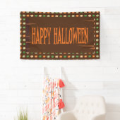 Banderoles Couleurs d'automne Motif Citrouille Halloween (En situation)