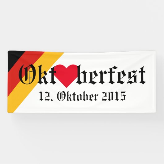 Banderoles COULEURS DE DRAPEAU ALLEMANDE + vos idées (Horizontal)