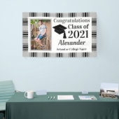 Banderoles Couleurs de l'école d'argent noir (Salon professionnel)