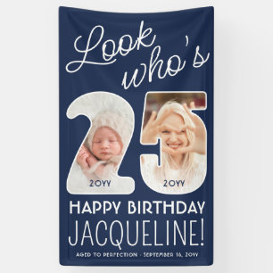 Banderoles Couleurs DIY • Regardez qui a 25 ans Anniversaire