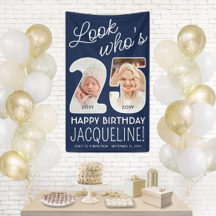 Banderoles Couleurs DIY • Regardez qui a 25 ans Anniversaire