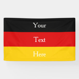 Banderoles Couleurs du drapeau allemand Noir Rouge Or personn