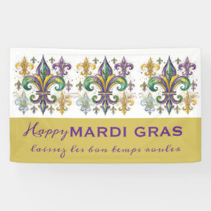 Banderoles Couleurs personnalisées de Mardi Gras
