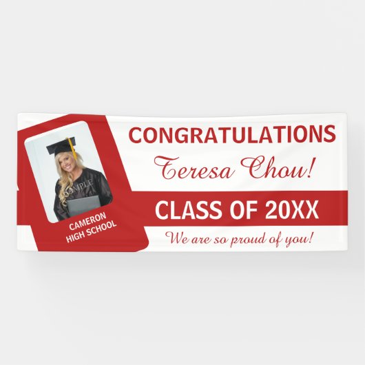 Banderoles Couleurs U-Pick School avec UPSC rouge (Horizontal)