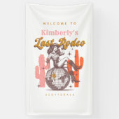 Banderoles Country Cowgirl Dernier Rodeo Bachelorette Party (Vertical)