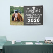 Banderoles Coupe Chalkboard Photo Custom Graduate 2020 Gradua (Salon professionnel)