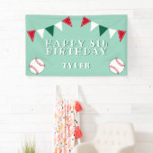 Banderoles Coupe de baseball de baseball drapeaux Anniversair (En situation)