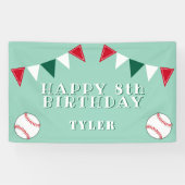 Banderoles Coupe de baseball de baseball drapeaux Anniversair (Horizontal)