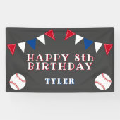 Banderoles Coupe de baseball de baseball drapeaux Anniversair (Horizontal)