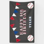 Banderoles Coupe de baseball de baseball drapeaux Anniversair (Vertical)
