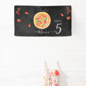 Banderoles Coupe de plaisir, anniversaire de pizza (Insitu)