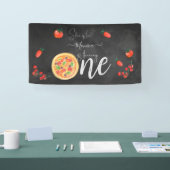 Banderoles Coupe de plaisir, premier anniversaire de pizza (Salon professionnel)