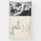 Banderoles Couple mariage en monochrome (Vertical)