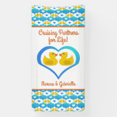 Banderoles Couple's Cruising Ducks Cabin Door Magnet (Verticale)