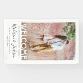 Banderoles Couples Wedding shower Simple Photo Welcome Banniè (Horizontal)