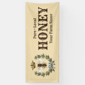 Banderoles Couronne d'abeilles et miel de couronne (Vertical)