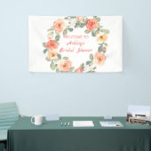 Banderoles Couronne de Roses et de bourgeons (Salon professionnel)