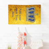 Banderoles Couronne royale d'or V + votre backgr. et idées (En situation)