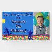 Banderoles Cours d'obstacles à l'exécution, au saut et au jeu (Horizontal)