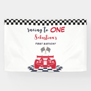 Banderoles Course à un premier anniversaire de enfant