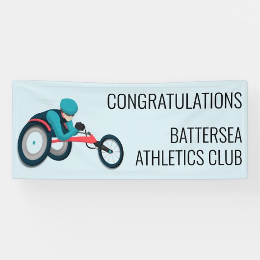 Banderoles Course en fauteuil roulant (Horizontal)