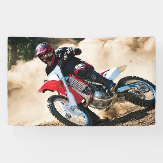 Banderoles coussin de motocross (Horizontal)