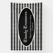 Banderoles Coutume arlequin noir et blanc (Verticale)