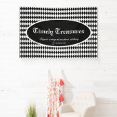 Banderoles Coutume arlequin noir et blanc (Insitu)