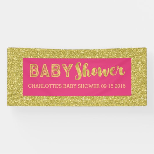 Banderoles Coutume de signe de baby shower de parties (Horizontal)