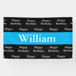 Banderoles Coutume de William de joyeux anniversaire