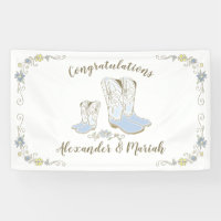 Cowboy Baby shower Pays Western Blue Boy