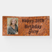 Banderoles Cowboy western country fête d'anniversaire personn (Horizontal)