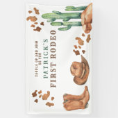 Banderoles Cowboy Wild West 1er Rodéo fête d'anniversaire (Vertical)