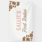 Banderoles Cowgirl Rodeo fête d'anniversaire (Vertical)