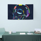 Banderoles crâne humain Abstrait (Salon professionnel)